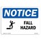 Signmission OSHA Sign, Fall Hazard With, 24in X 18in Aluminum, 24" W, 18" H, Landscape, OS-NS-A-1824-L-12428 OS-NS-A-1824-L-12428 - alternate 1